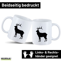Kaffeetasse Hirsch Silhouette 330ml