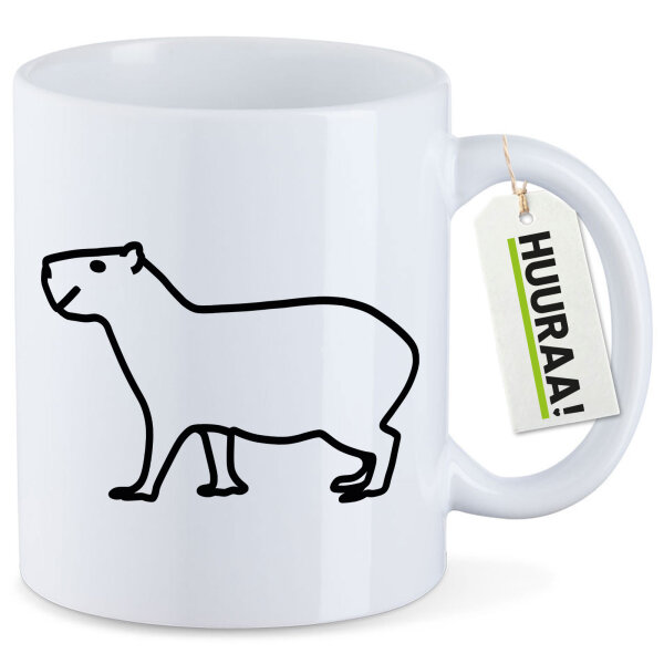 Kaffeetasse Capybara Silhouette 330ml