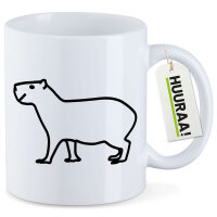 Kaffeetasse Capybara Silhouette 330ml