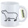 Kaffeetasse Capybara Silhouette 330ml