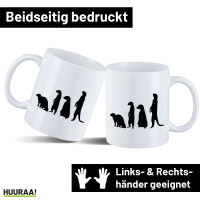 Kaffeetasse Erdmännchen Silhouette 330ml