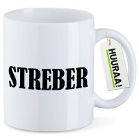 Kaffeetasse Streber Schriftzug 330ml
