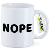 Kaffeetasse Nope Schriftzug 330ml