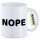 Kaffeetasse Nope Schriftzug 330ml