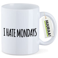 Kaffeetasse I hate mondays Schriftzug 330ml