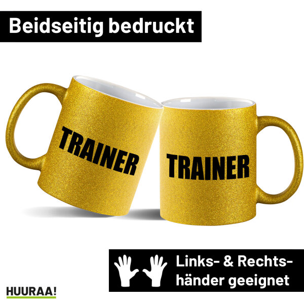 Glitzertasse Trainer Training 330ml
