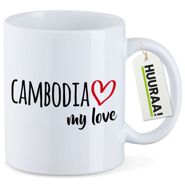 Kaffeetasse Cambodia my love 330ml
