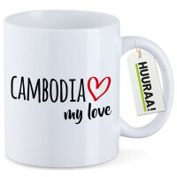 Kaffeetasse Cambodia my love 330ml
