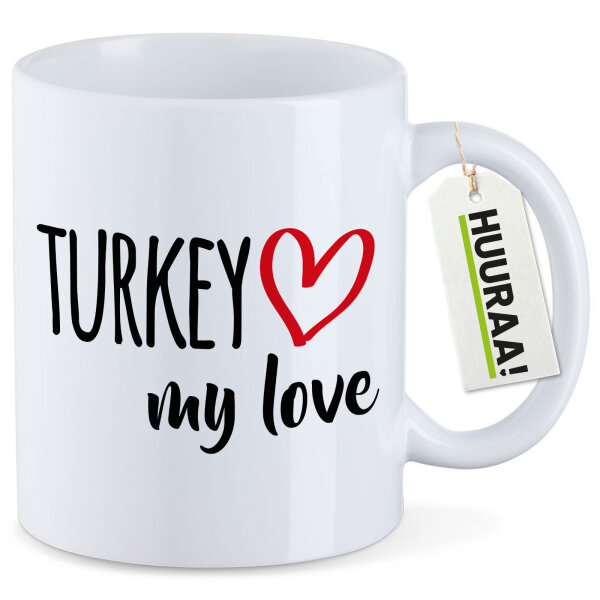 Kaffeetasse Turkey my love 330ml