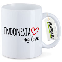 Kaffeetasse Indonesia my love 330ml