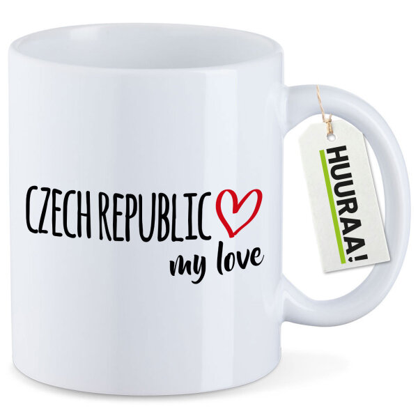 Kaffeetasse Czech Republic my love 330ml