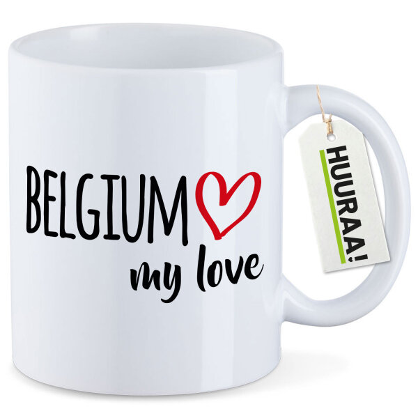 Kaffeetasse Belgium my love 330ml
