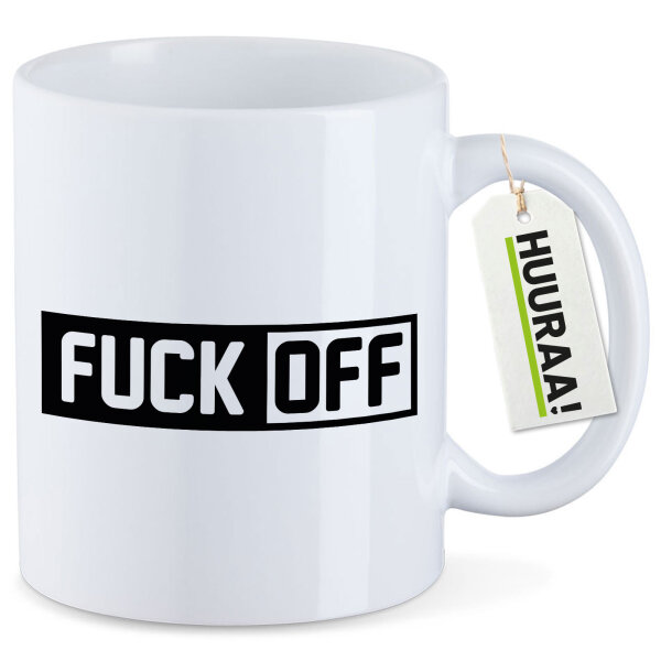 Kaffeetasse Fuck Off Schriftzug 330ml