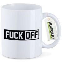 Kaffeetasse Fuck Off Schriftzug 330ml