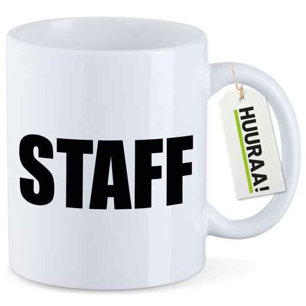 Kaffeetasse Staff Schriftzug 330ml