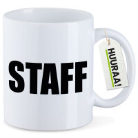 Kaffeetasse Staff Schriftzug 330ml