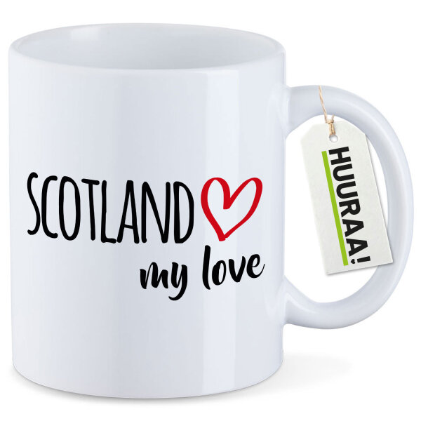 Kaffeetasse Scotland  my love 330ml