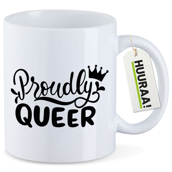 Kaffeetasse Proudly Queer Krone 330ml