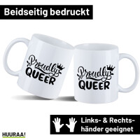 Kaffeetasse Proudly Queer Krone 330ml