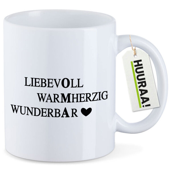 Kaffeetasse Liebevoll Warmherzig Wunderbar Oma 330ml
