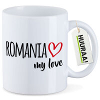 Kaffeetasse Romania my love 330ml