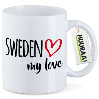 Kaffeetasse Sweden my love 330ml