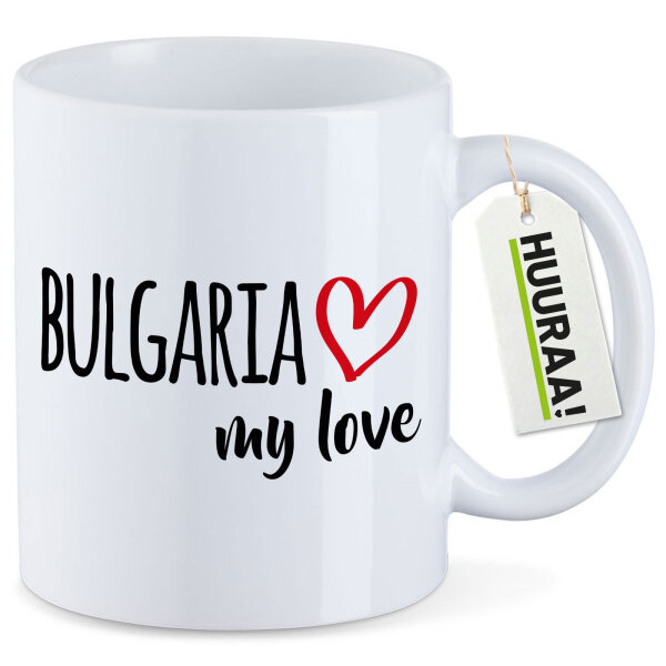 Kaffeetasse Bulgaria my love 330ml