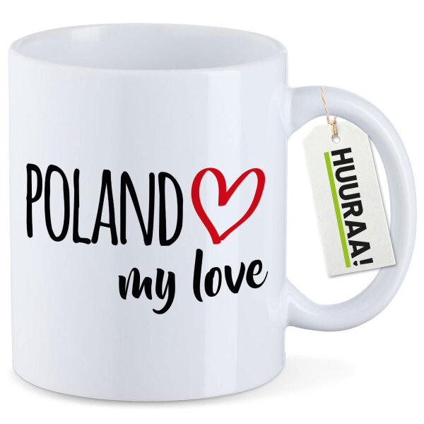 Kaffeetasse Poland my love 330ml