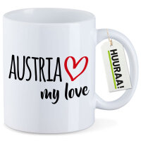 Kaffeetasse Austria my love 330ml