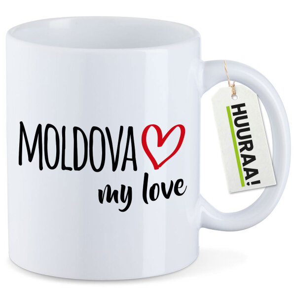 Kaffeetasse Moldova my love 330ml