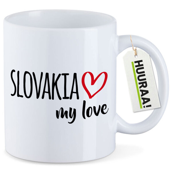 Kaffeetasse Slovakia my love 330ml