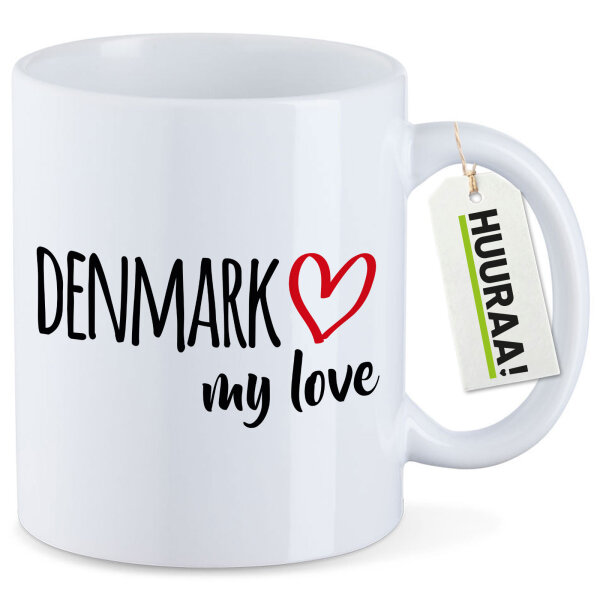 Kaffeetasse Denmark my love 330ml