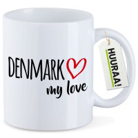 Kaffeetasse Denmark my love 330ml