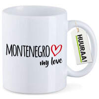 Kaffeetasse Montenegro my love 330ml