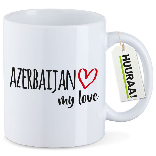 Kaffeetasse Azerbaijan my love 330ml