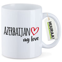 Kaffeetasse Azerbaijan my love 330ml