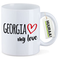Kaffeetasse Georgia my love 330ml