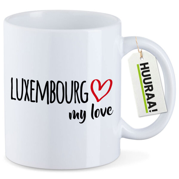 Kaffeetasse Luxembourg my love 330ml