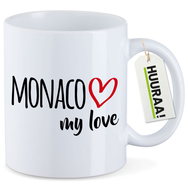 Kaffeetasse Monaco my love 330ml
