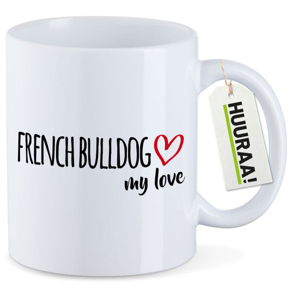 Kaffeetasse French Bulldog my love 330ml