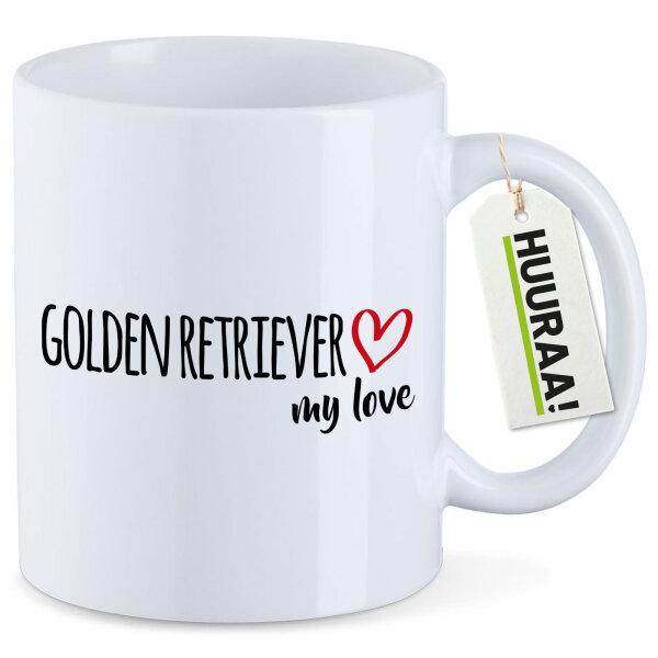 Kaffeetasse Golden Retriever my love 330ml