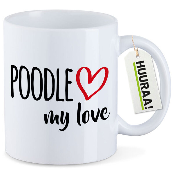 Kaffeetasse Poodle my love 330ml