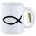 Kaffeetasse Fisch Symbol 330ml