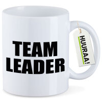 Kaffeetasse Team Leader Schriftzug 330ml