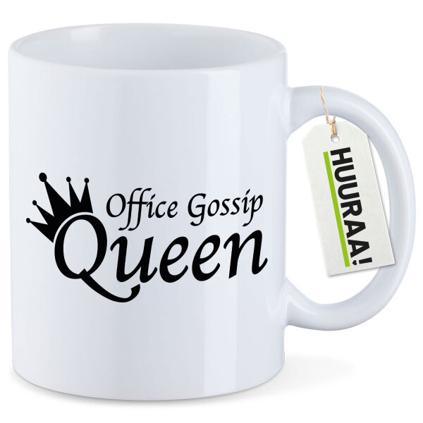 Kaffeetasse Office Gossip Queen Krone 330ml