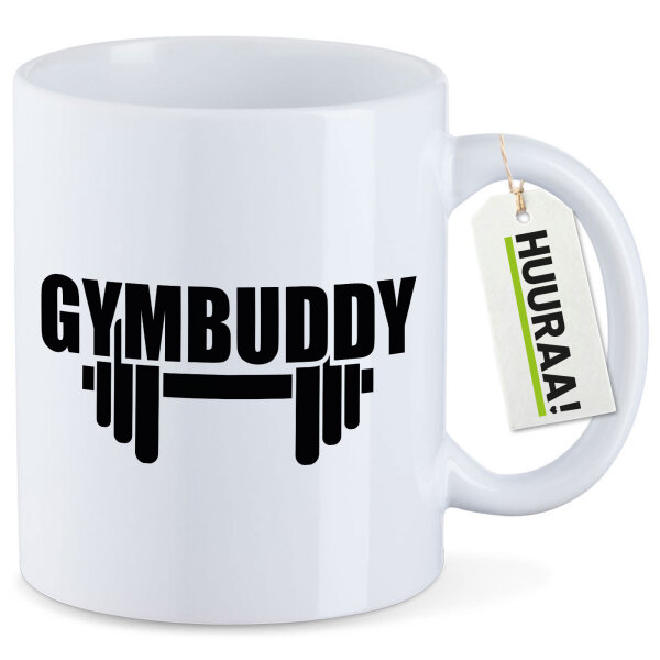Kaffeetasse Gymbuddy Hantel 330ml
