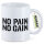 Kaffeetasse No pain gain Hantel 330ml