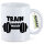 Kaffeetasse Train hard Hantel 330ml