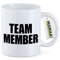 Kaffeetasse Team Member Schriftzug 330ml