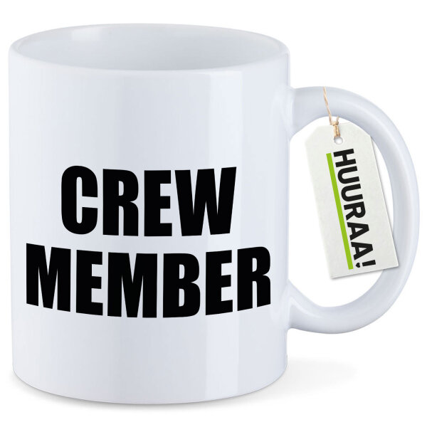 Kaffeetasse Crew Member Schriftzug 330ml